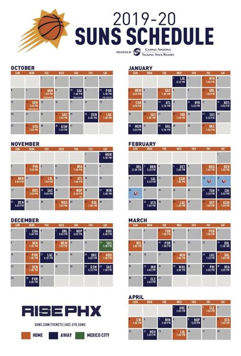 suns nuggets|phoenix suns basketball schedule.
